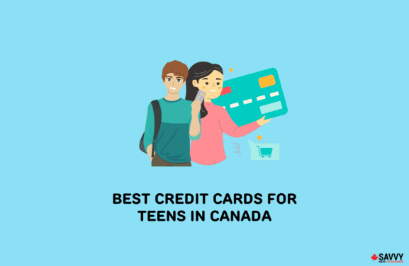image showing icons for best credit cards for teens in canada