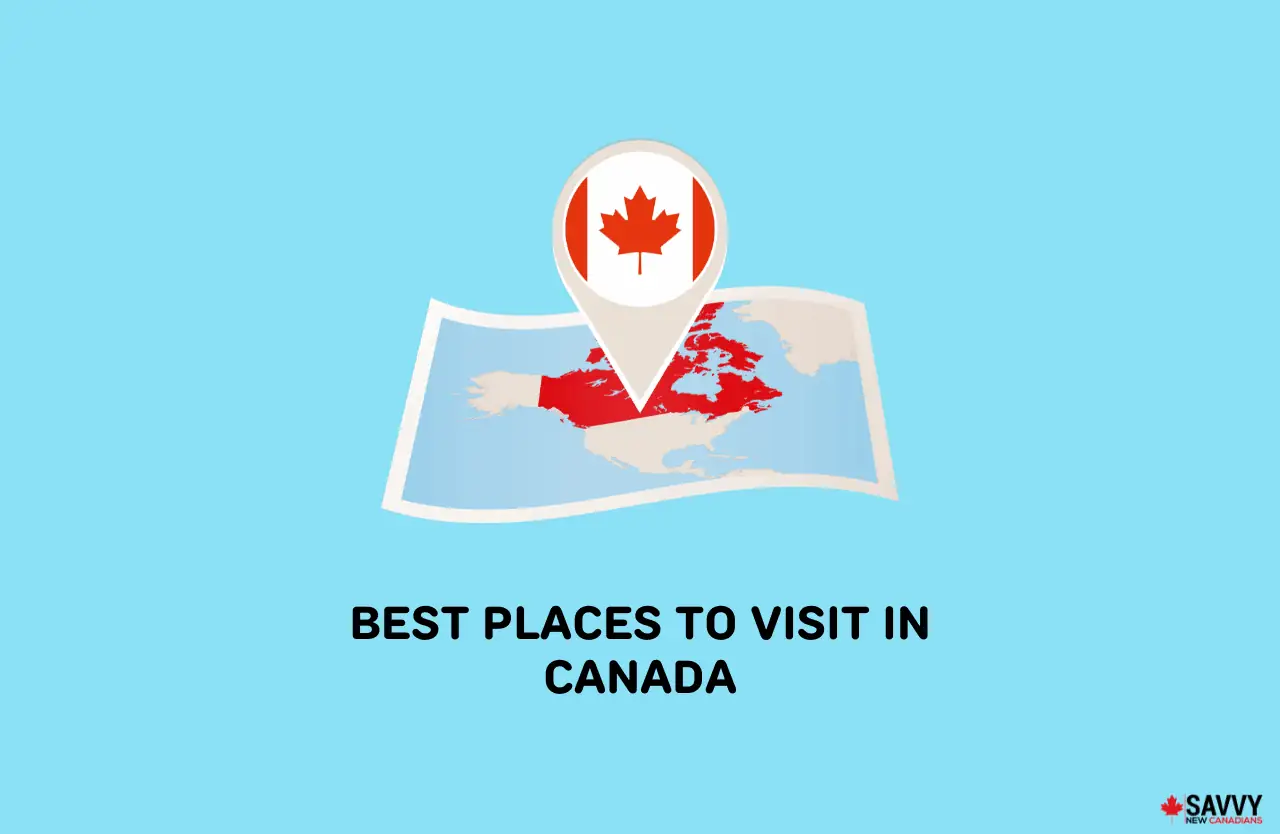 image showing a map of canada for the discussion about the best places to visit in canada