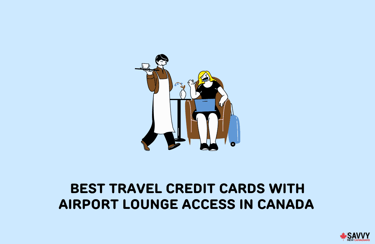 image showing airport lounge access using the best travel credit cards in canada
