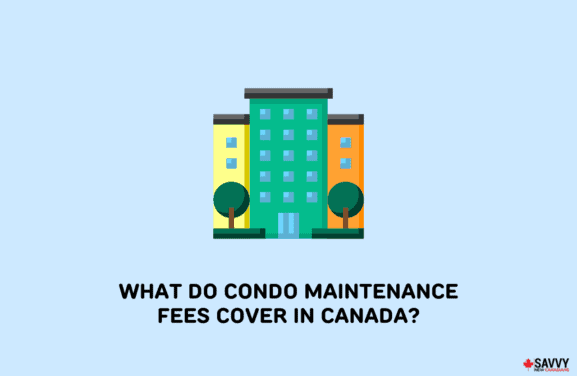 image showing an illustration of a condo and texts providing condo maintenance fees