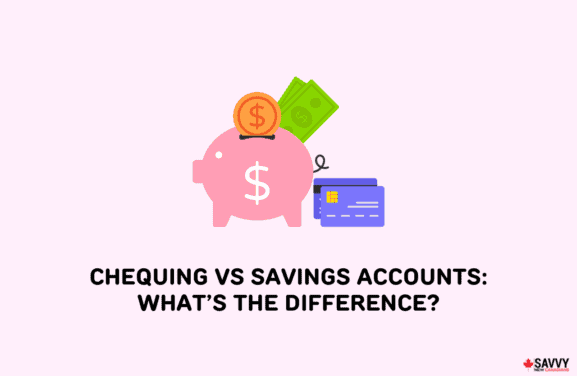 image showing an illustration of a chequing and savings accounts