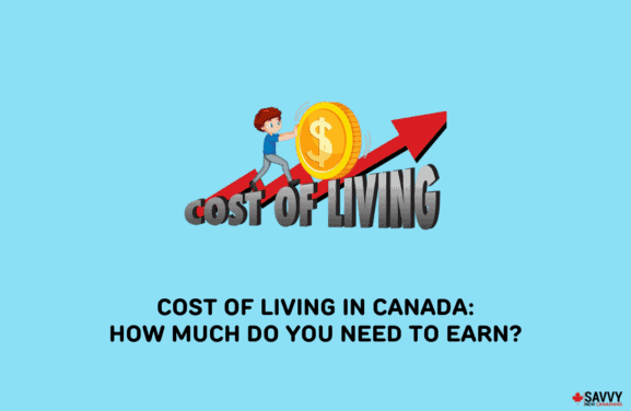 image showing an illustration of cost of living in canada