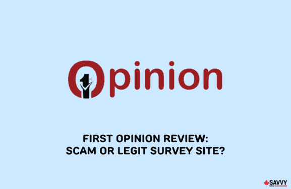 image showing the logo of first opinion survey website