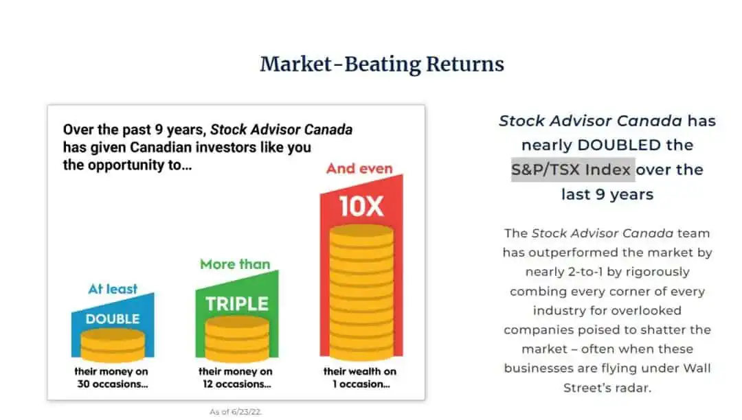 image showing motley fool stock advisor website