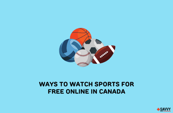 image showing sports balls depicting ways to watch sports for free online in canada