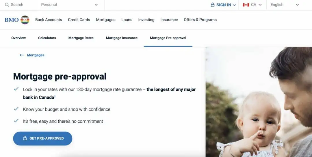 image showing bmo mortgage application