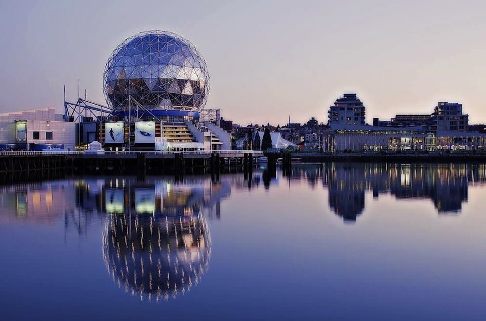 image showing science world in vancouver, british columbia, canada