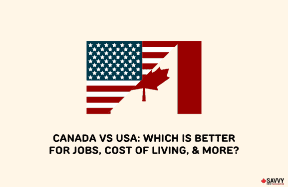 image showing flags of USA vs Canada