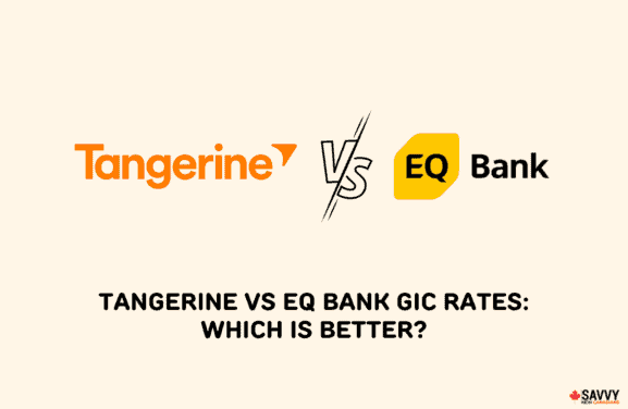 image showing tangerine bank and eq bank logos