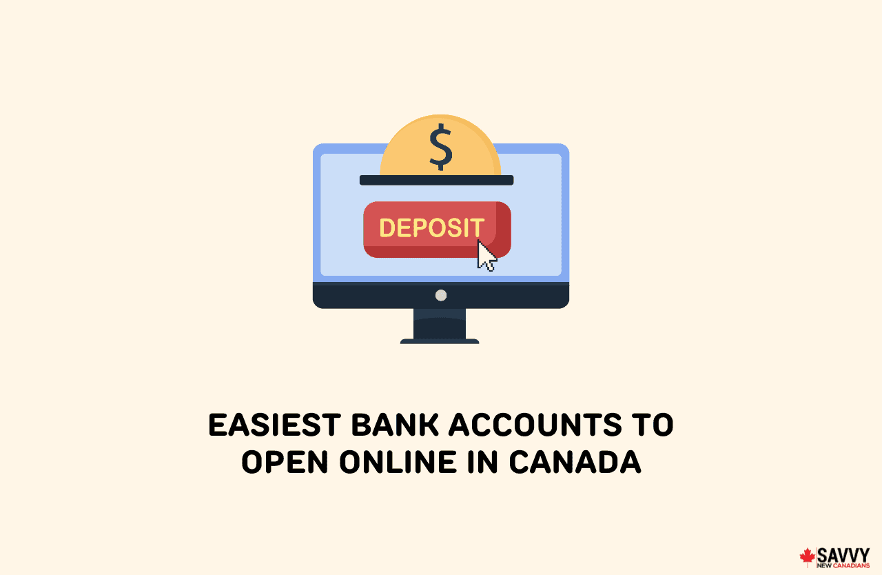 image showing bank account being opened online in canada