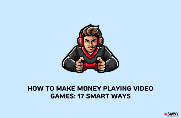 image showing a n illustration of a man making money playing video games