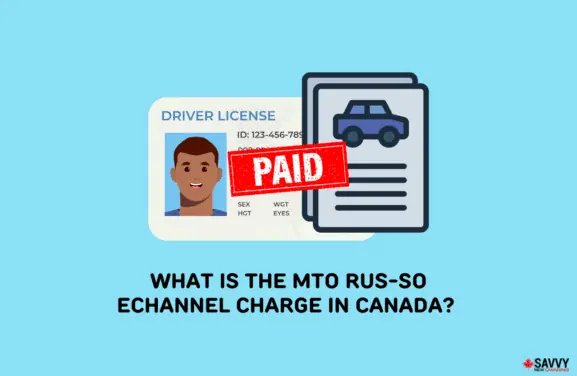 image showing an illustration of mto rus-so echannel charges on ontario driver's licence and vehicle registration