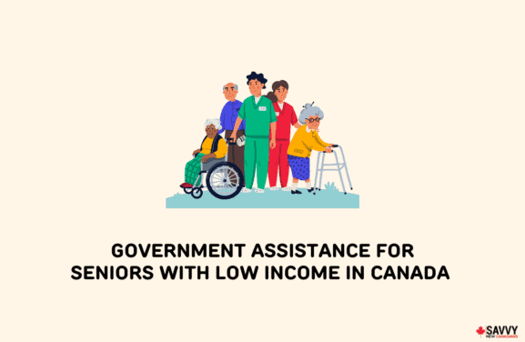 image showing an illustration of government assistance for seniors with low income in canada