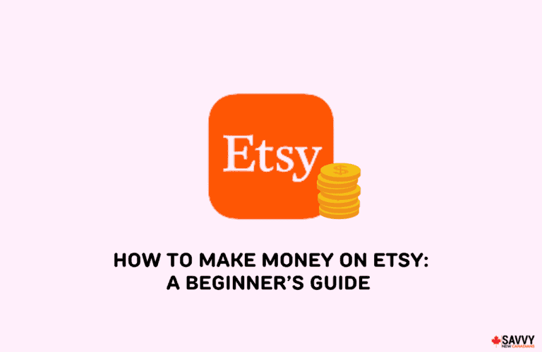 image showing the logo of etsy and texts providing how to make money on etsy