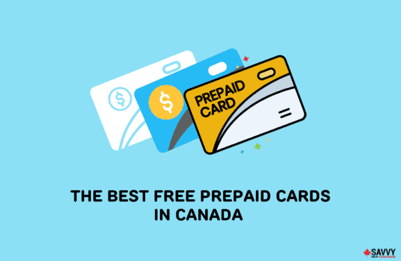 image showing prepaid credit cards and texts providing the best free prepaid cards in canada