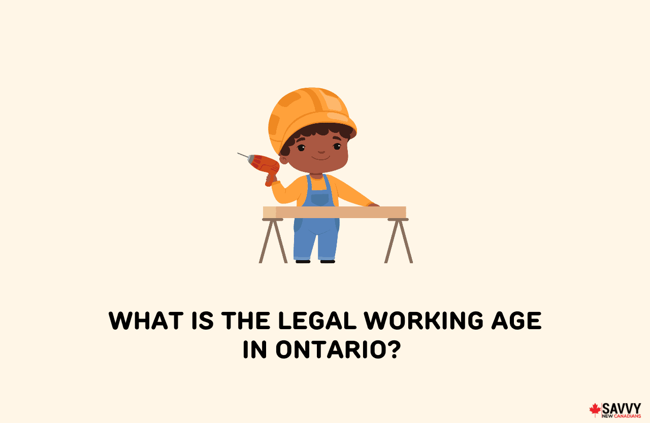 image showing a teenager who meets the legal working age in ontario is working in a construction