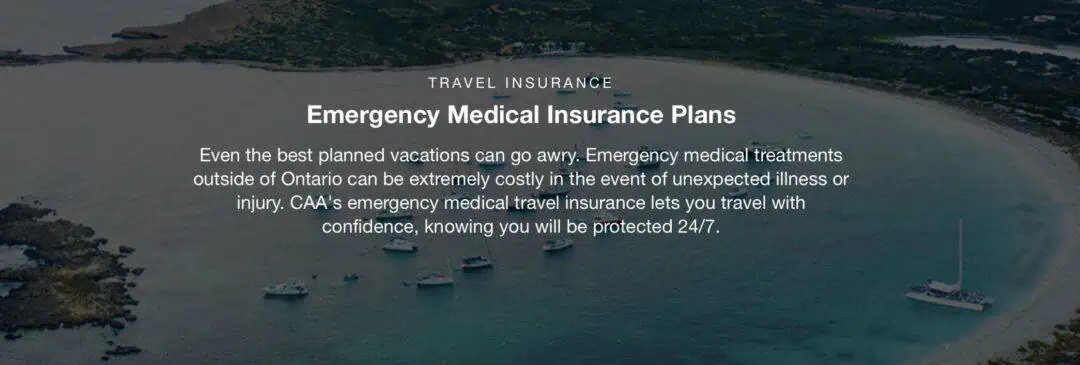 caa travel insurance form