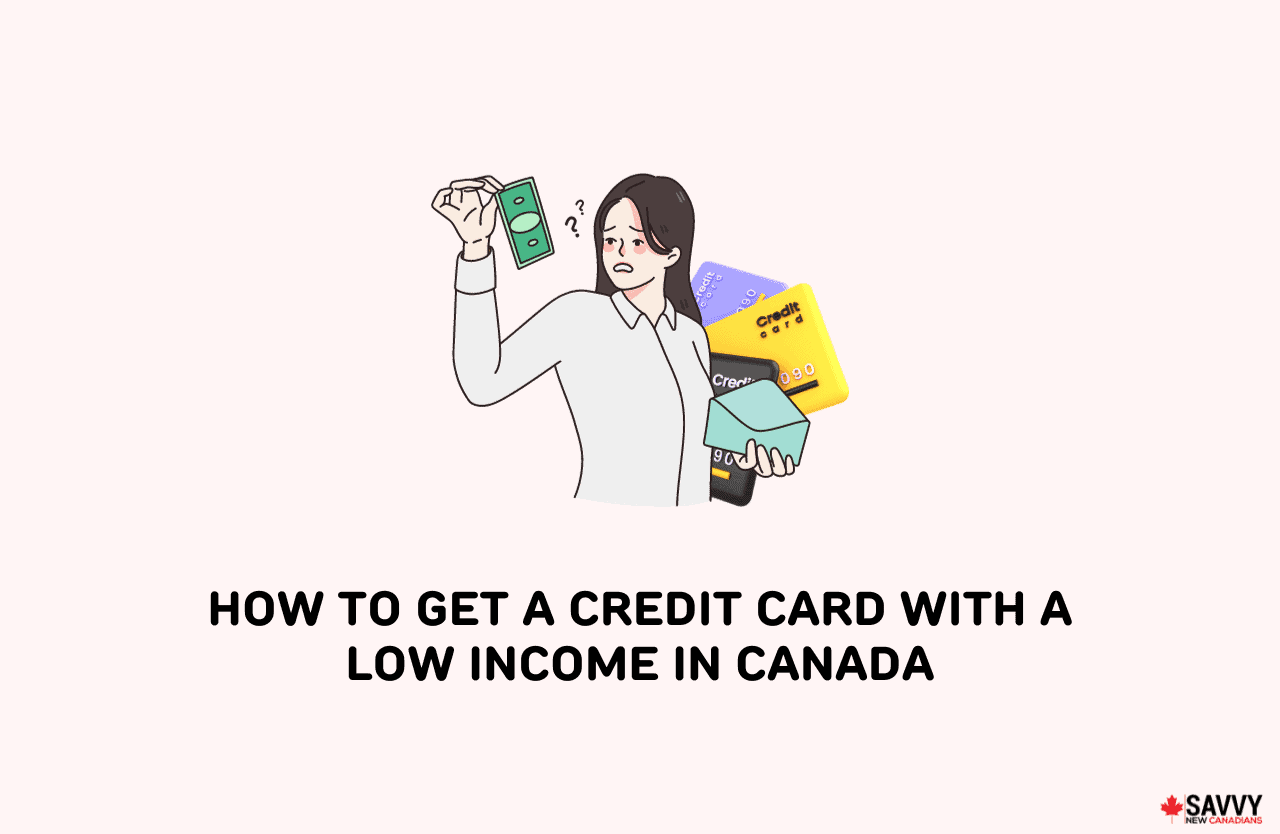 image showing a woman on low income trying to get a credit card