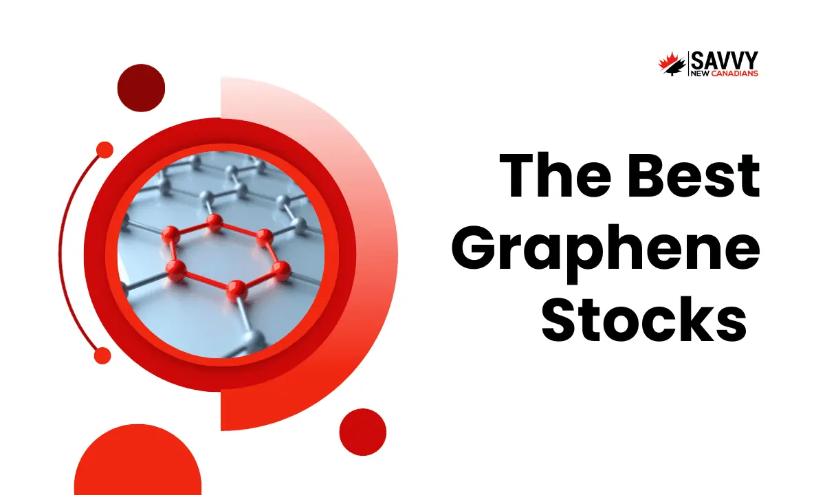 image showing an illustration of graphene and texts providing the best graphene stocks