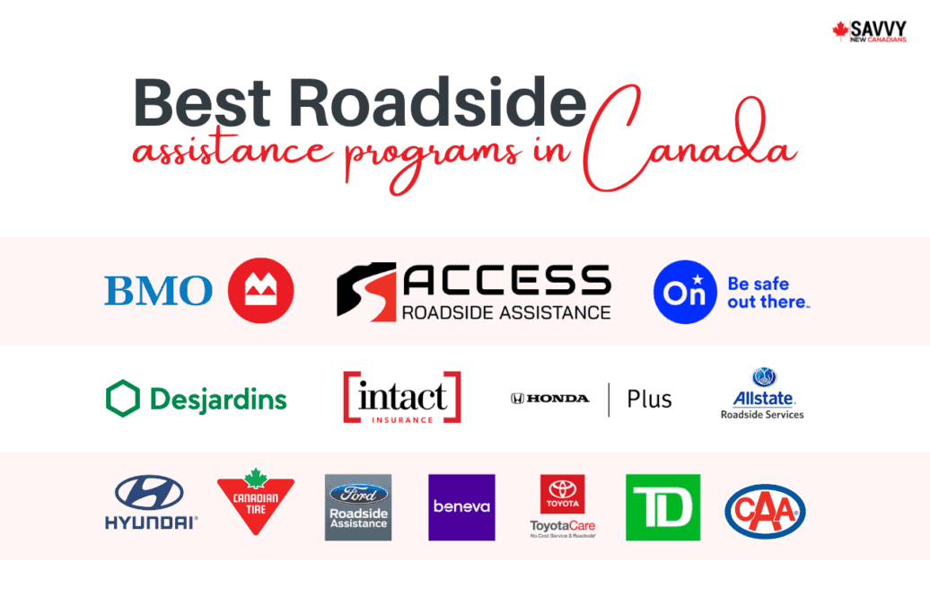 image showing logos of the best roadside assistance programs in canada